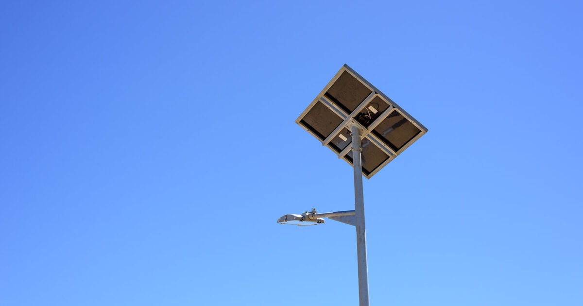 Alumbrado público con energía solar
