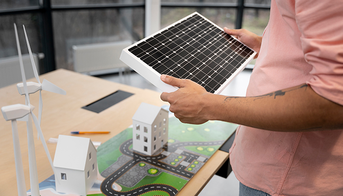 Ahorro energético con la adopción de energías renovables. Ahorro energético con la adopción de energías renovables.