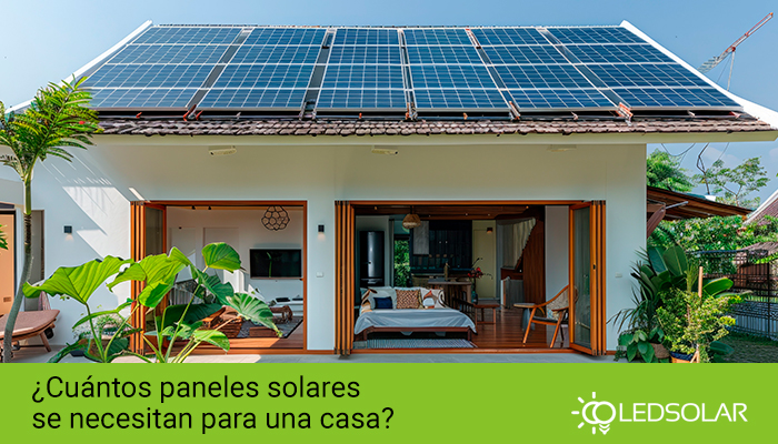¿Cuántos paneles solares se necesitan para una casa?
