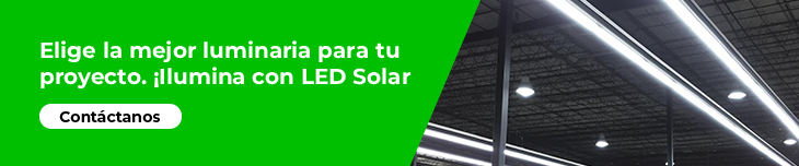 CTA de LED Solar: Tipos de luminaria