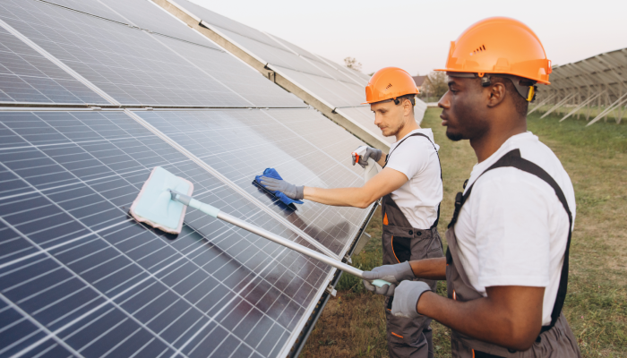 Mantenimiento de los paneles solares